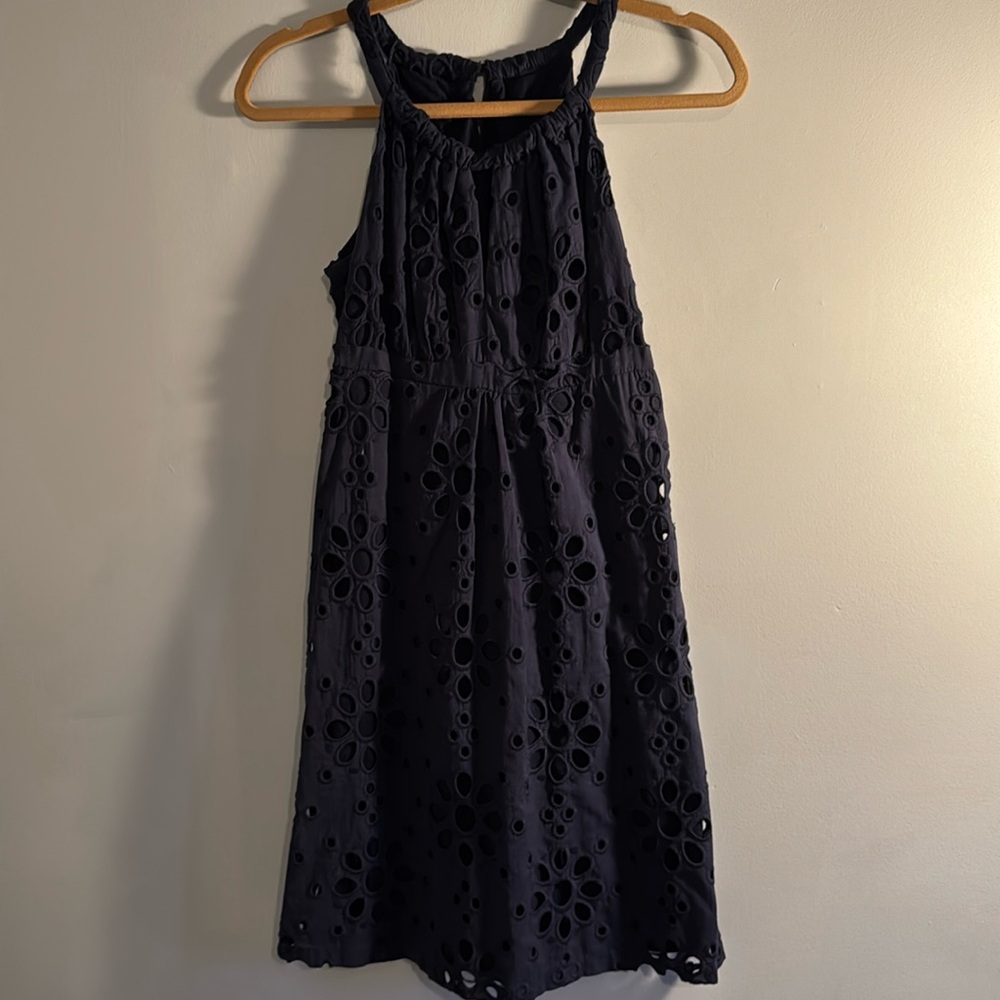 INC International Concepts sleeveless summer dress blue 100% cotton